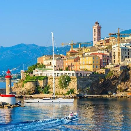 Appartement Vue Mer Avec Parking Gratuit Sur Place Bastia  Bagian luar foto