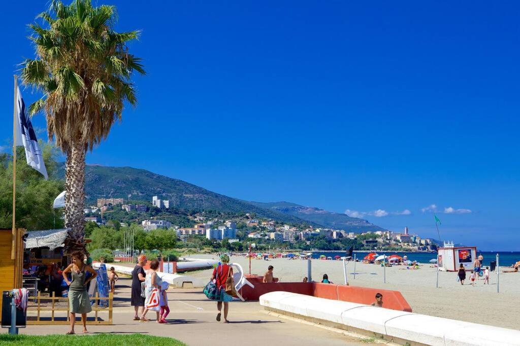 Appartement Vue Mer Avec Parking Gratuit Sur Place Bastia  Bagian luar foto